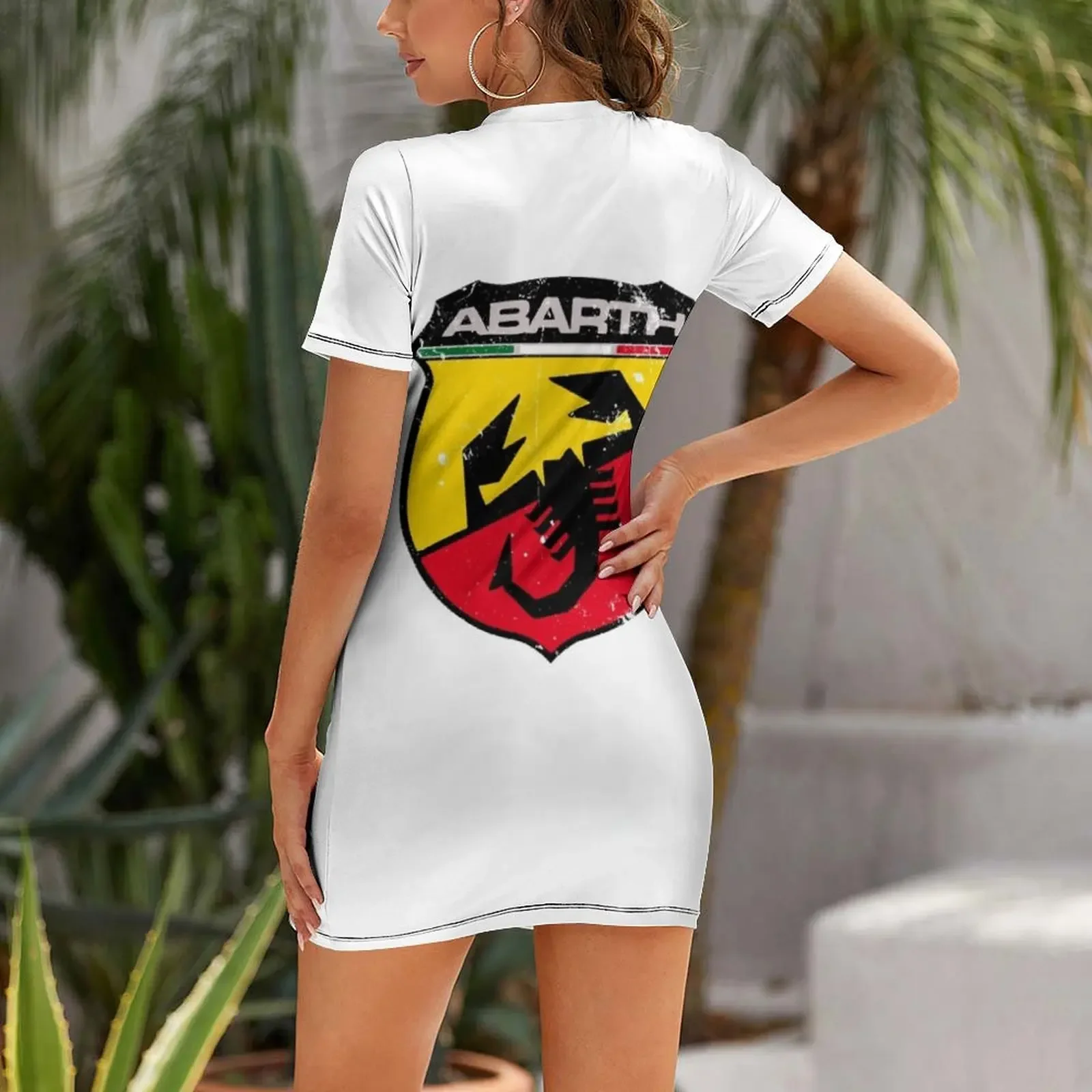 Abarthlogo Classic T-Shirt Sho - Korean Style A Line Shirt Dress recension och pris